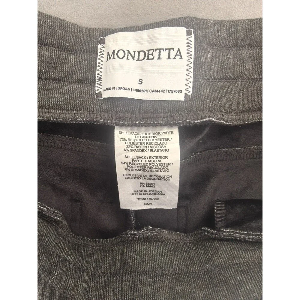 Mondetta Men's Black Gray Sweatpants Jogger Small Elastic Waist Lounge Pants